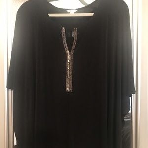 Black with gold details